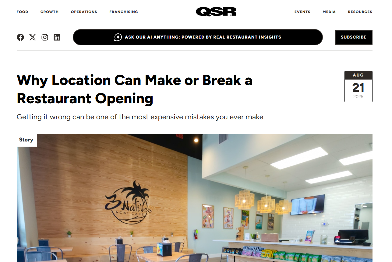 Why Location Can Make or Break a Restaurant Opening