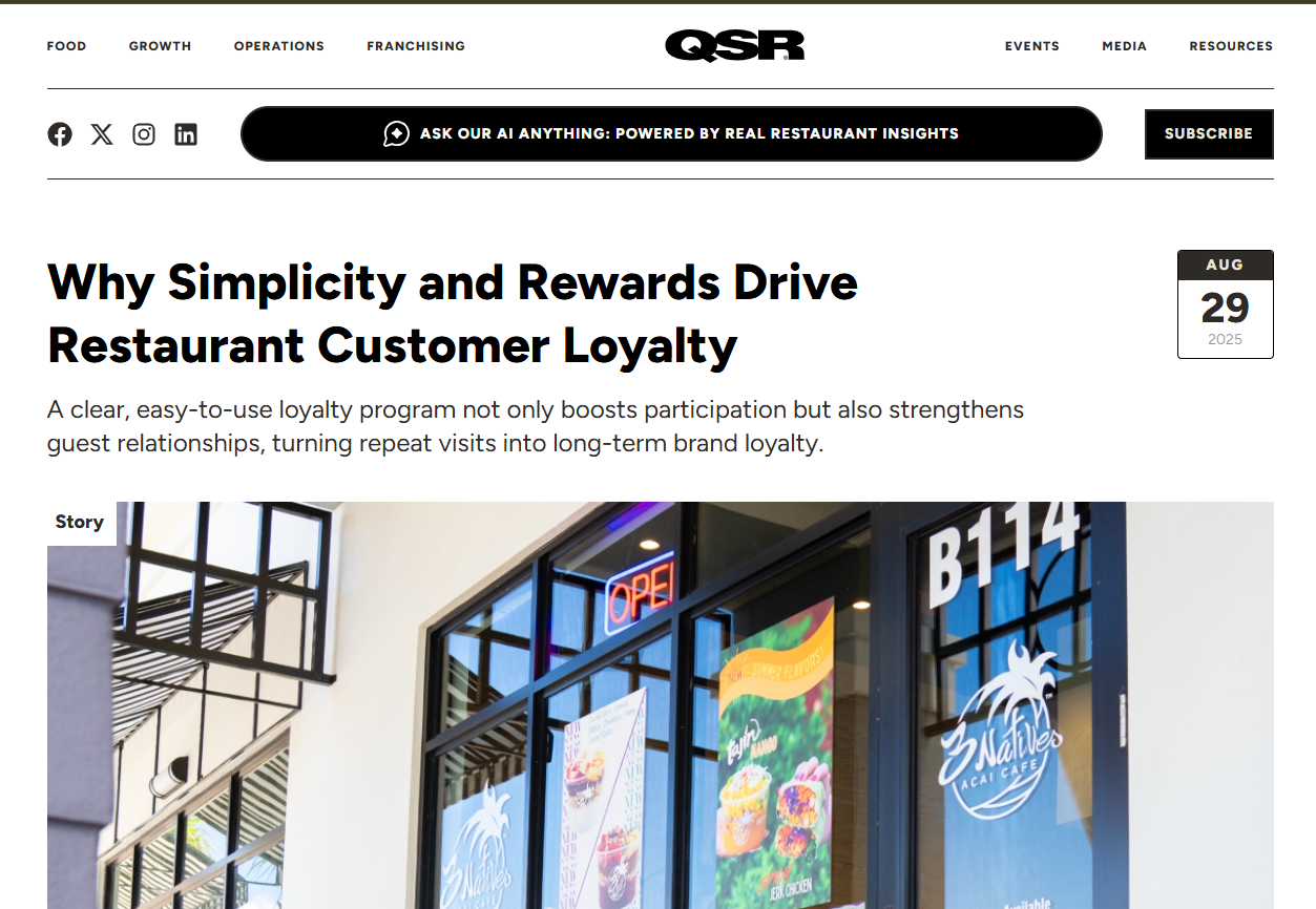 Why Simplicity and Rewards Drive Restaurant Customer Loyalty - QSR Magazine